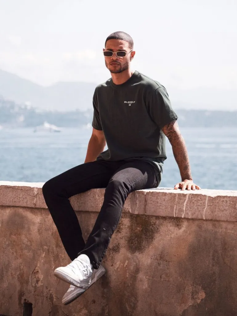 Blakely Clothing Riviera Initial Relaxed T-Shirt Clearance